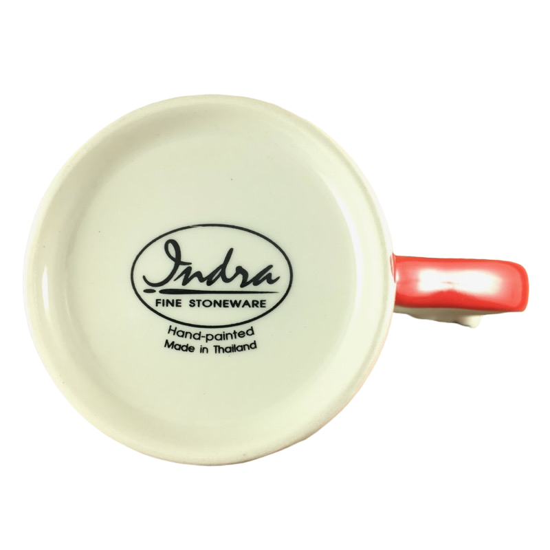 Smiling Cow With Cow On Handle Mug Indra Ceramic