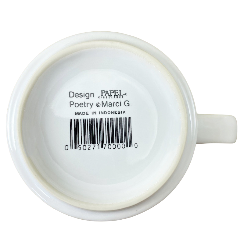 KEVIN Poetry Name Blue Interior Mug Papel