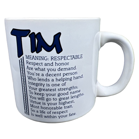 TIM Poetry Name Blue Interior Mug Papel