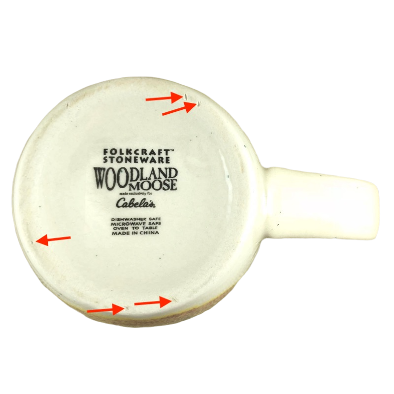 Woodland Moose Made Exclusively For Cabela's Mug Folkcraft Stoneware