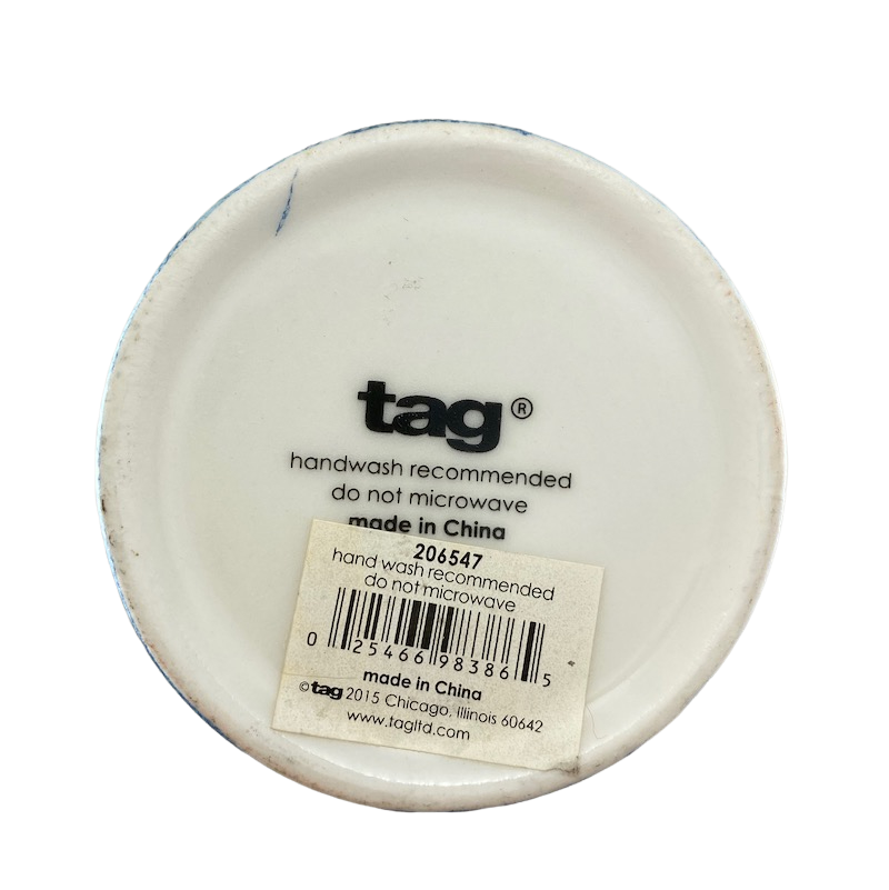 Christmas Tree With Bird On Top Tall Travel Mug Tag NEW