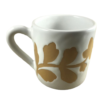 Leaves Etched Gold Rosanna Imports Mug Starbucks