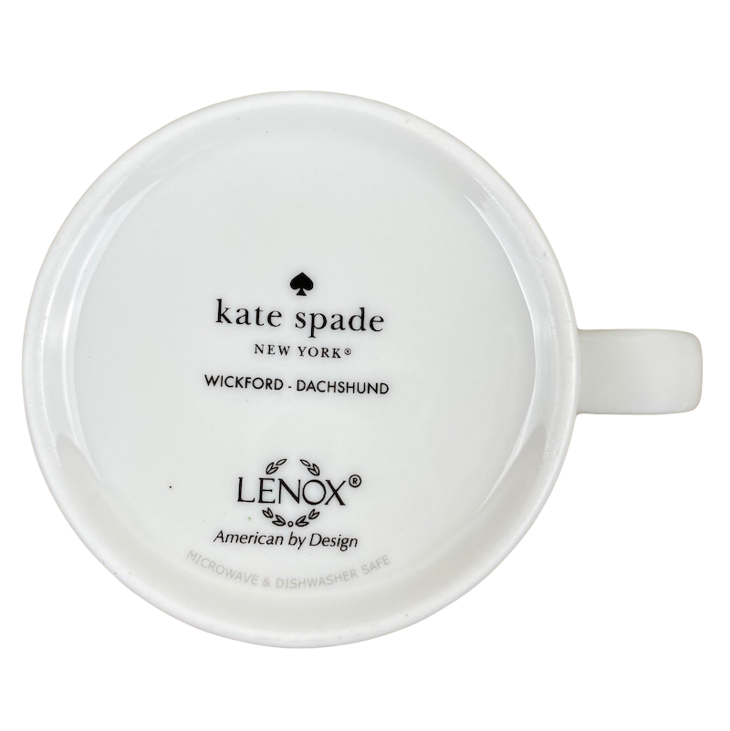 Kate Spade Wickford Dachshund Mug Lenox NEW