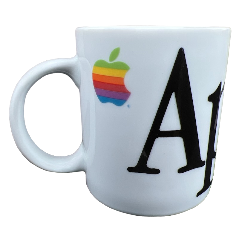Apple Computer Macintosh Vintage Rainbow Logo Mug