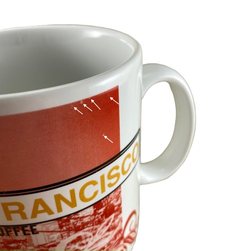 San Francisco Golden Gate Bridge Cable Car Large Mug Starbucks