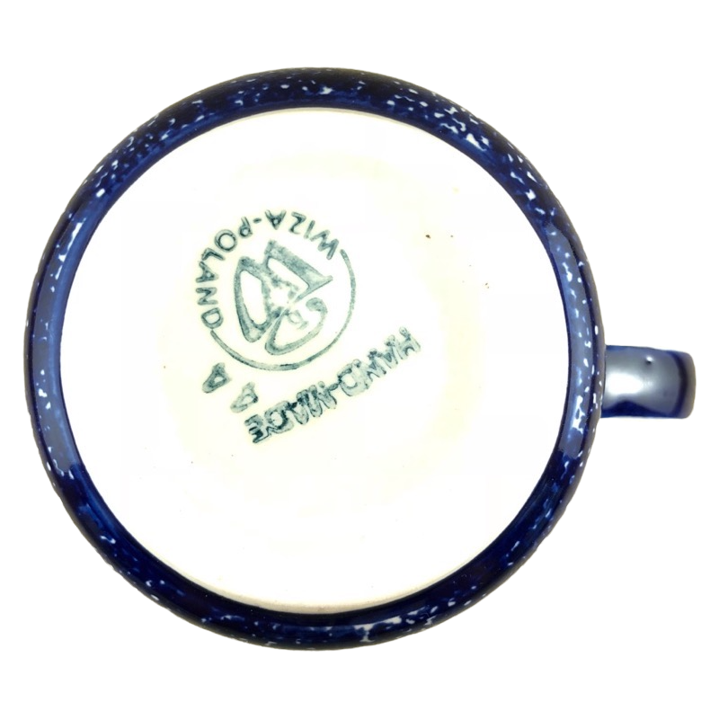 Hand Made In Poland Floral Mug Wiza