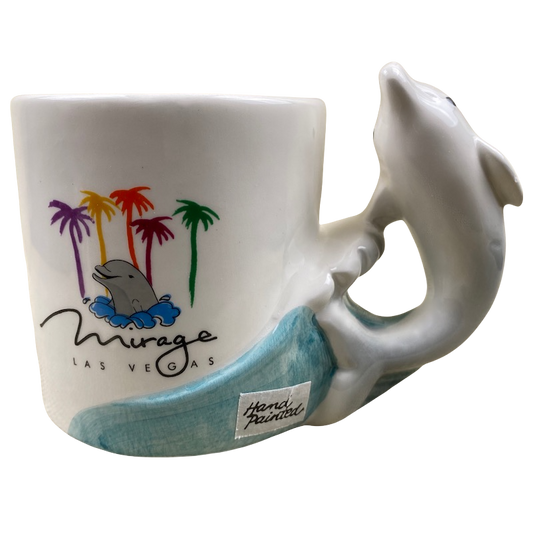 Mirage Las Vegas Figural 3D Dolphin Handle Mug Bergschrund