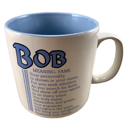BOB Poetry Name Blue Interior Mug Papel