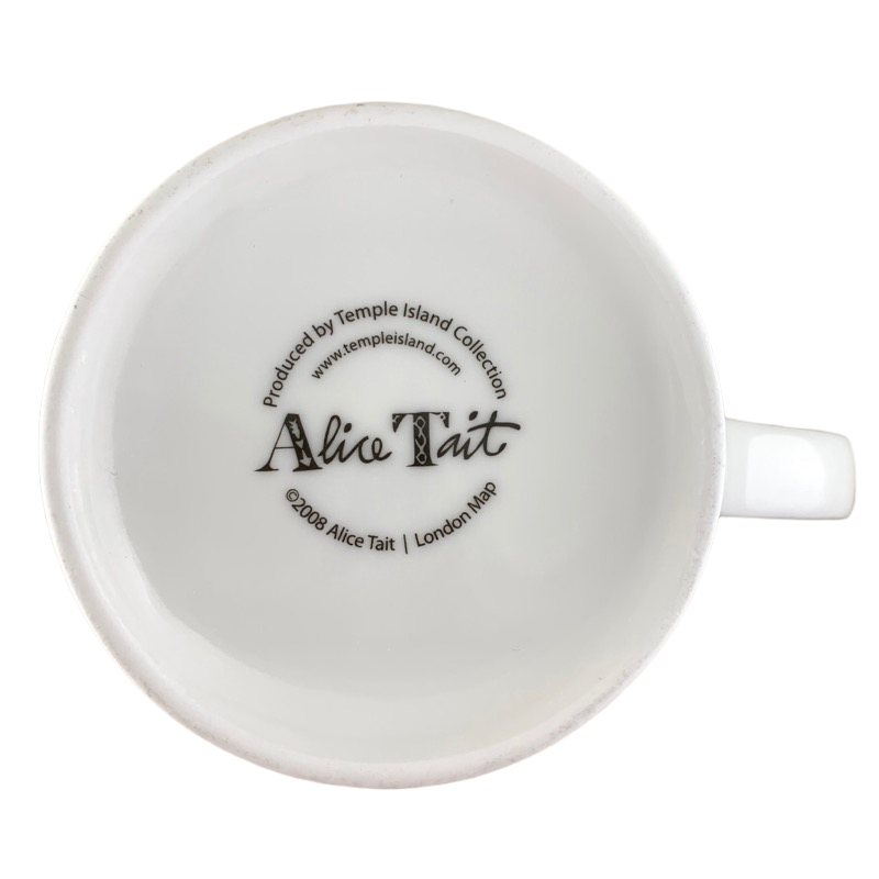 London Map Alice Tait Mug Temple Island