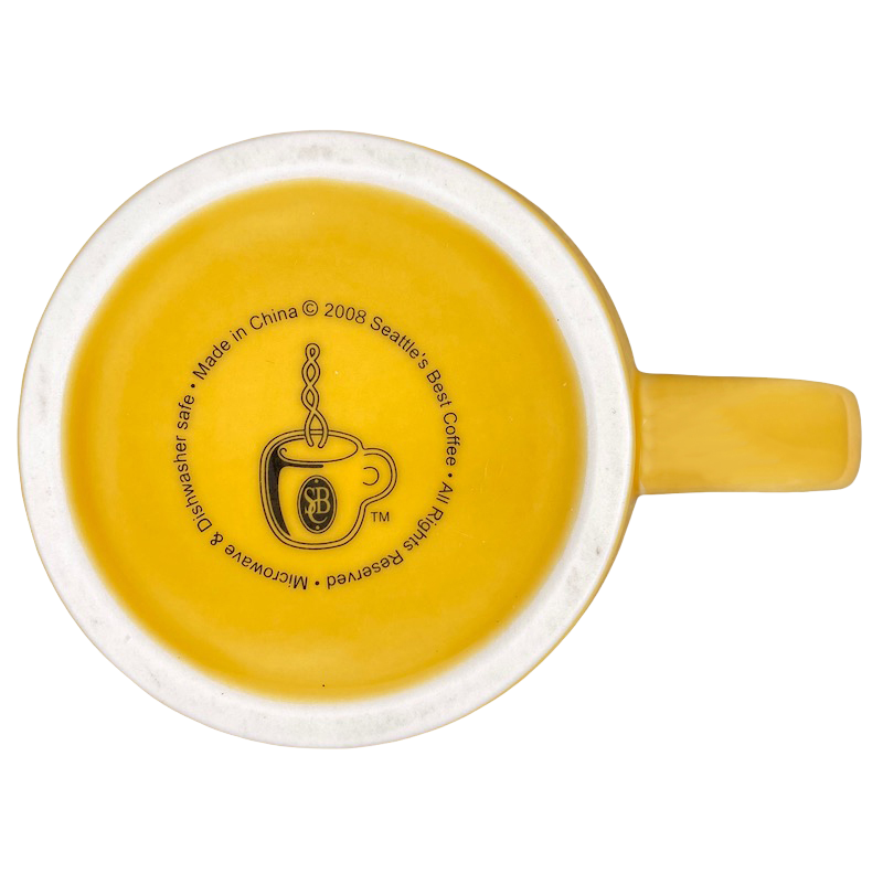 Seattle's Best Coffee 39th Anniversary Uncommonly Smooth Yellow Mug