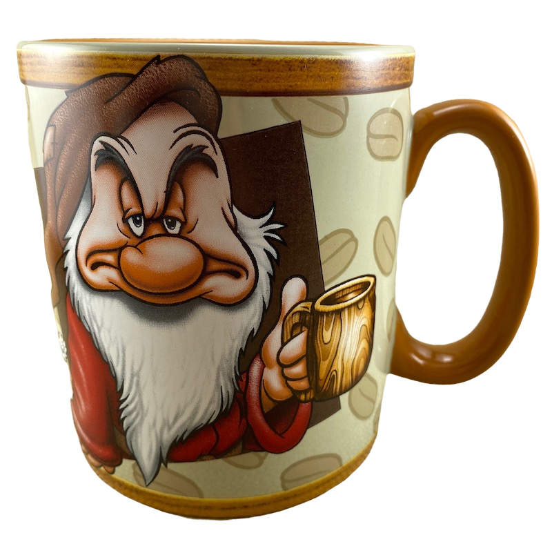 Disney Parks Tired and Grumpy Morning Coffee Mug New 