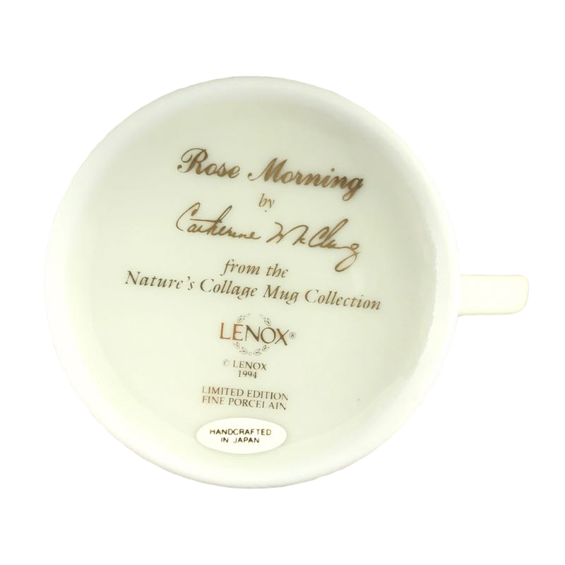 Nature's Cottage Collection Rose Morning Catherine McClung Mug Lenox