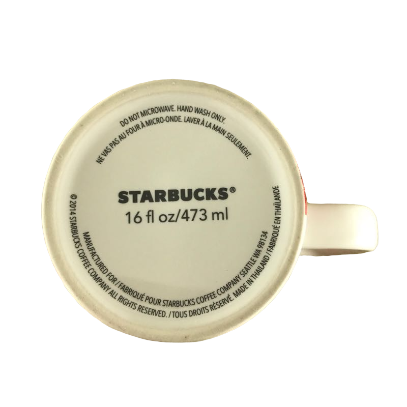 Dot Collection Gold Dot Red Abstract 16oz Mug Starbucks