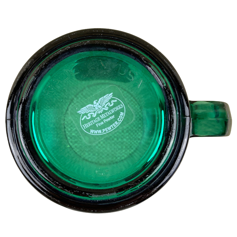 Yellowstone National Park Moose Pewter Plaque Glass Mug Heritage Metalworks