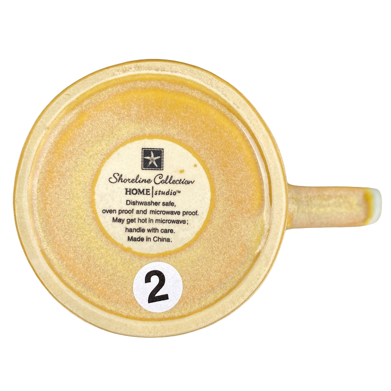 Shoreline Collection Sea Shells And Starfish Embossed Mug Home Studio