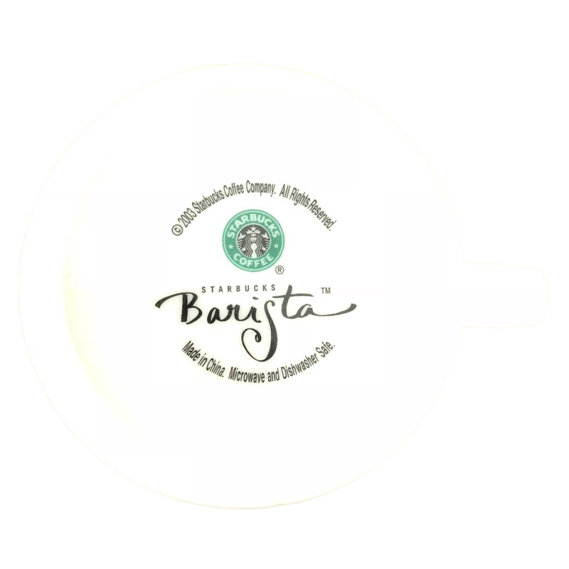 Starbucks Barista White Mug With Green Polka Dots Mug Starbucks