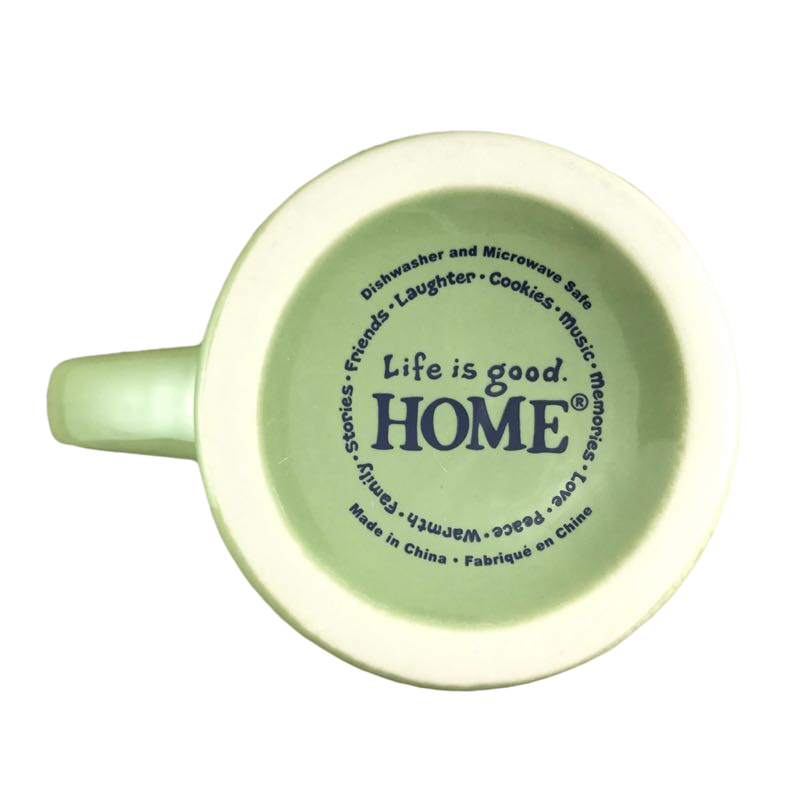 Life is Good Man Lounging In Chair Green Mug