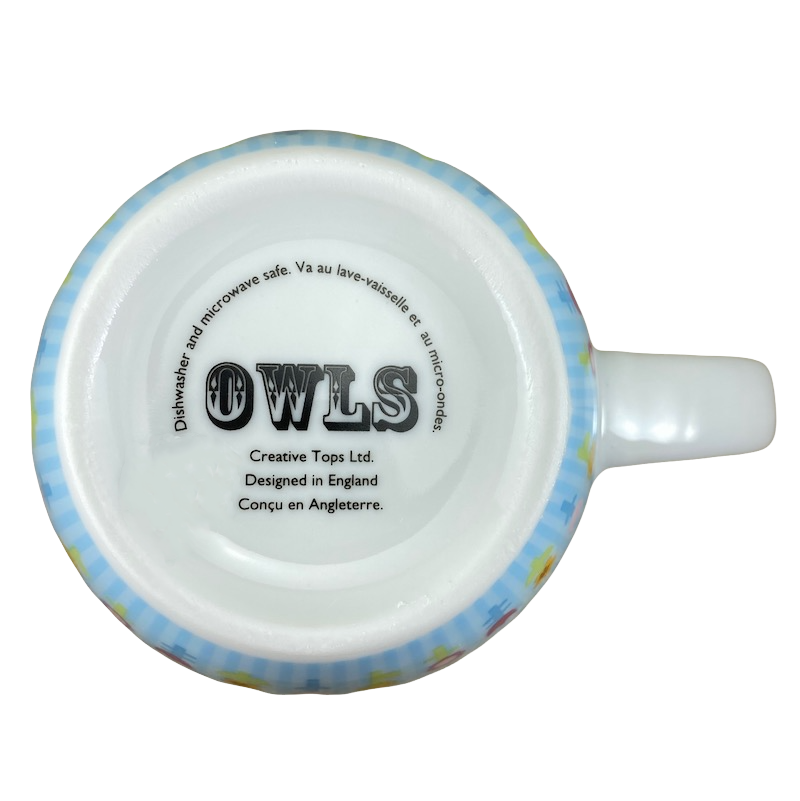 Owls Hoot Hearts Flowers Pastel Colors Mug Creative Tops LTD