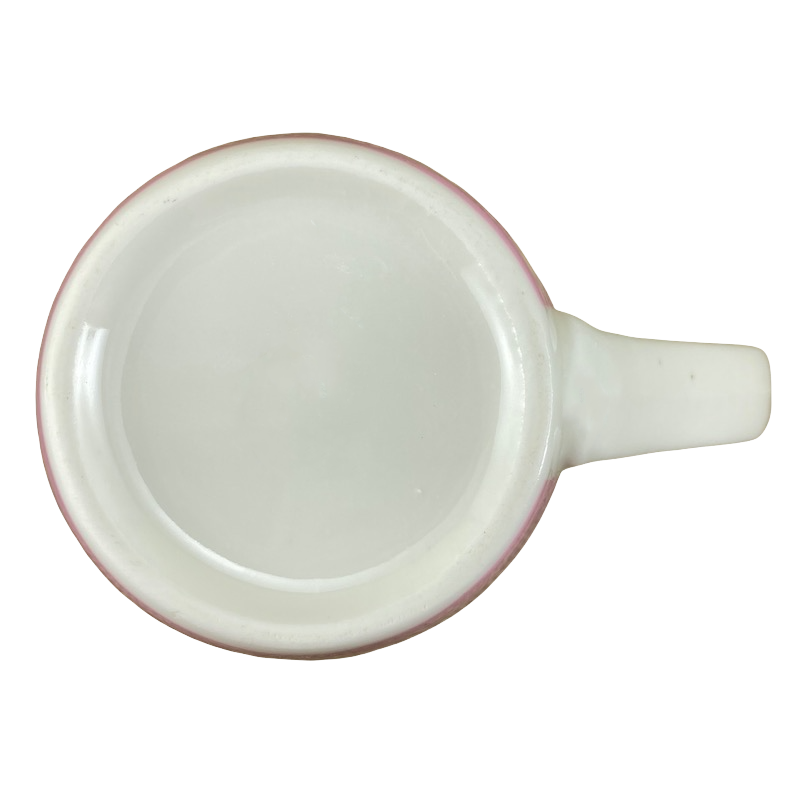 Kukuma Sweet Bear Pink Striped Background Bon Voyage Mug Daiso Japan