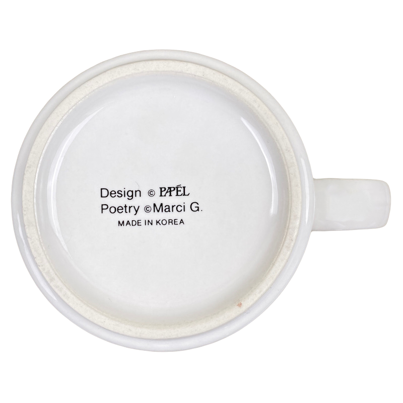 RON Poetry Name Gray Interior Mug Papel