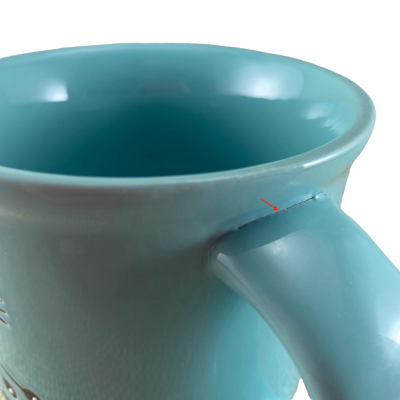 Meow Embossed Blue Cat Mug Petrageous Designs