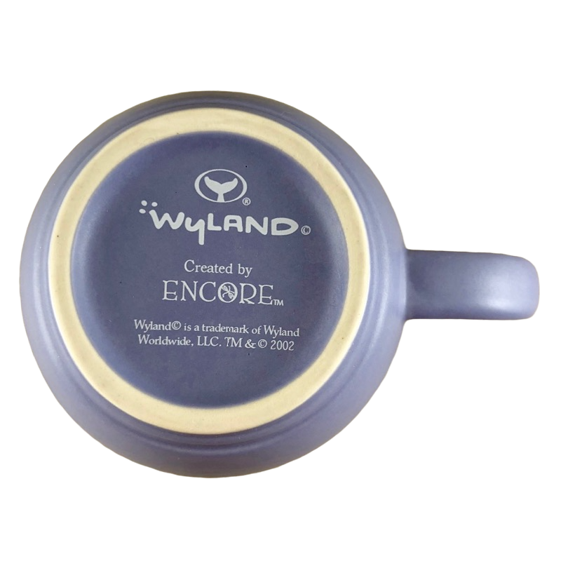 Wyland Embossed Dolphins Purple Mug Encore