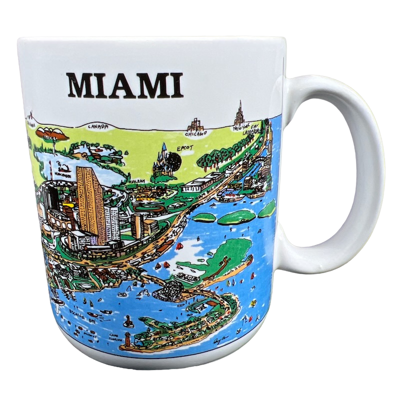 A View Of The World Miami Mug City Mugs