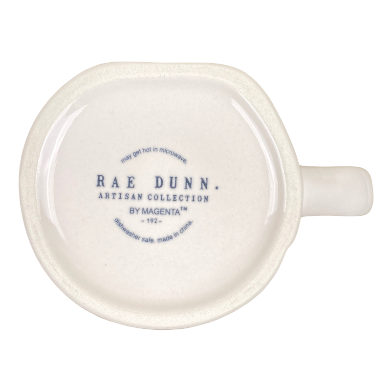 Rae Dunn Artisan Collection MELISSA Name Mug Cream Inside Magenta NEW