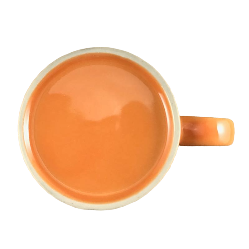 NBC New York Embossed Peacock Orange Mug