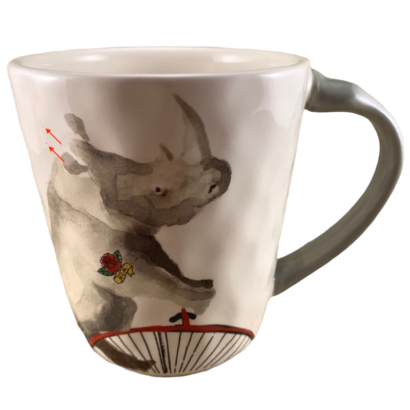 Rhinoceros On A Unicycle Street Cred Mug Pier 1 Imports