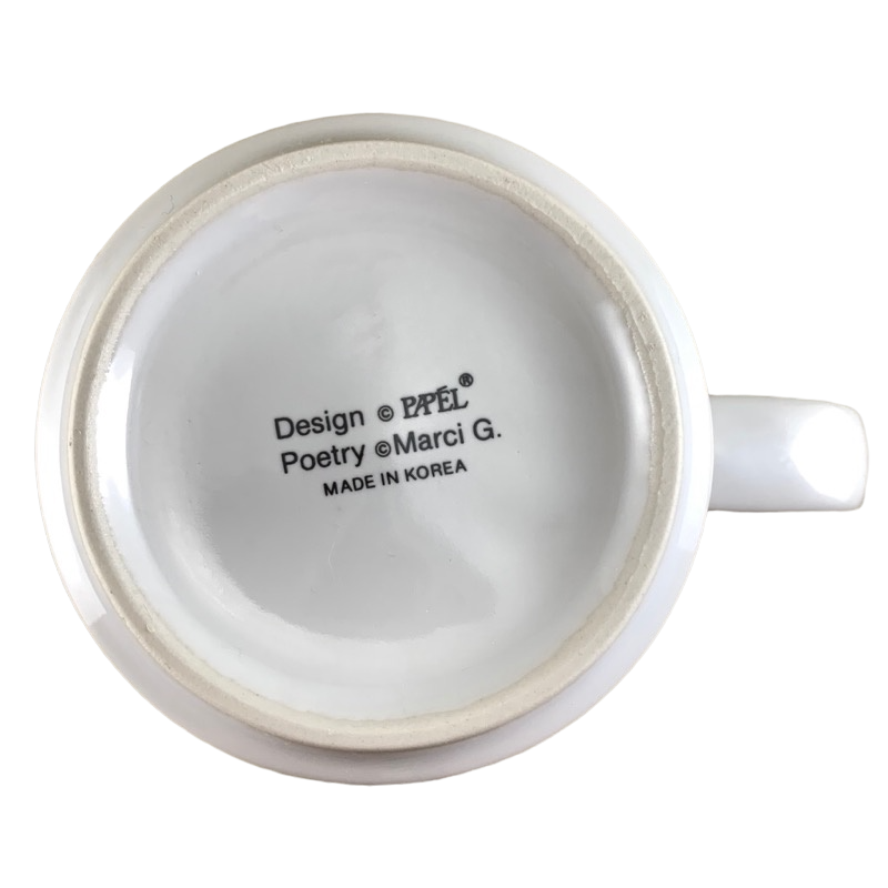 MARY Poetry Name Blue Interior Mug Papel