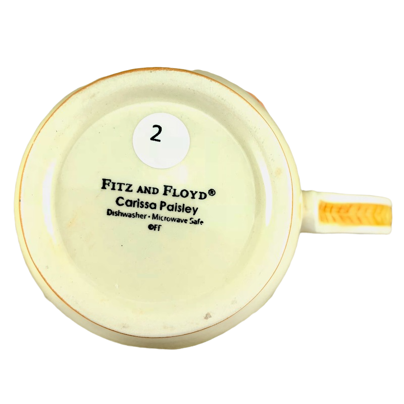 Carissa Paisley Mug Fitz And Floyd