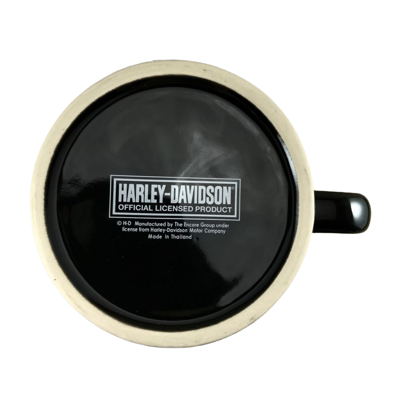 Harley Davidson Motor Cycles Embossed Logo Black Mug The Encore Group