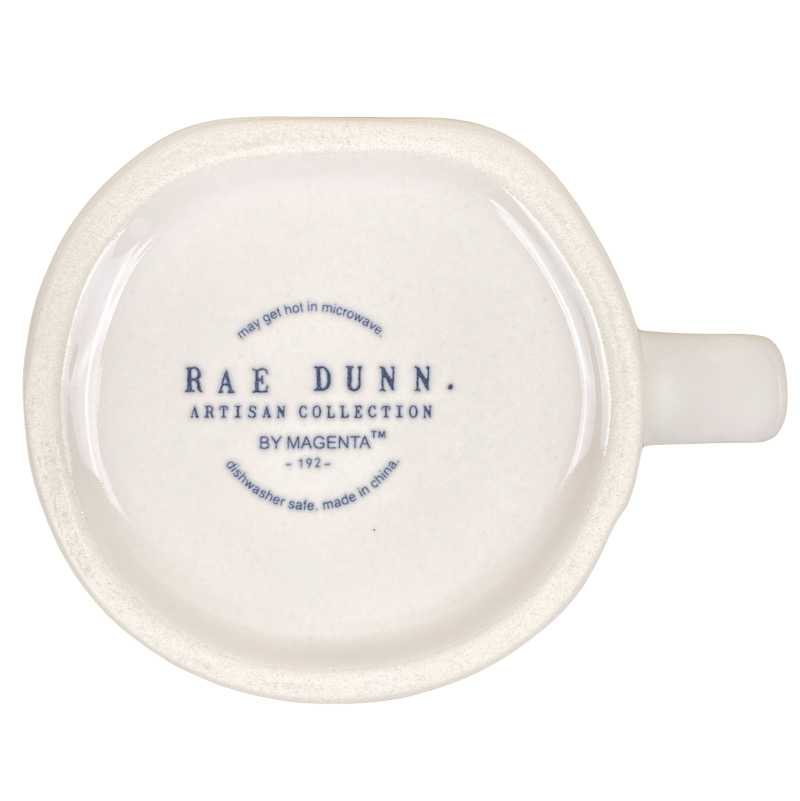 Rae Dunn Artisan Collection JESSICA Name Mug Cream Inside Magenta NEW