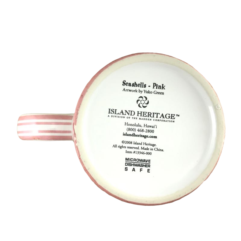 Seashells Pink Mug Island Heritage