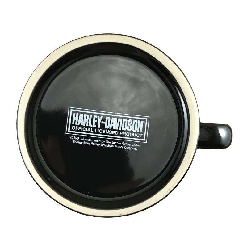 Harley Davidson Motor Cycles Embossed Logo Black Mug The Encore Group