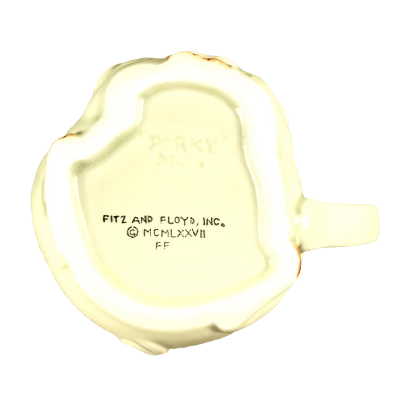 Porky Figural Pig Mug Fitz And Floyd