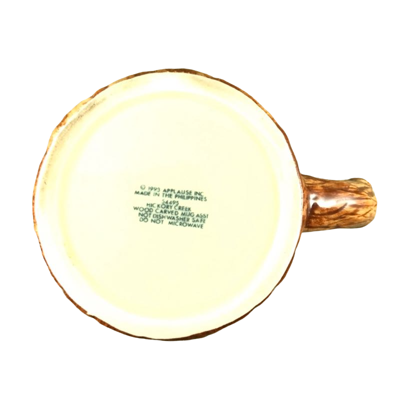 Hickory Creek Wood Carved I HEART Grandpa Mug Applause