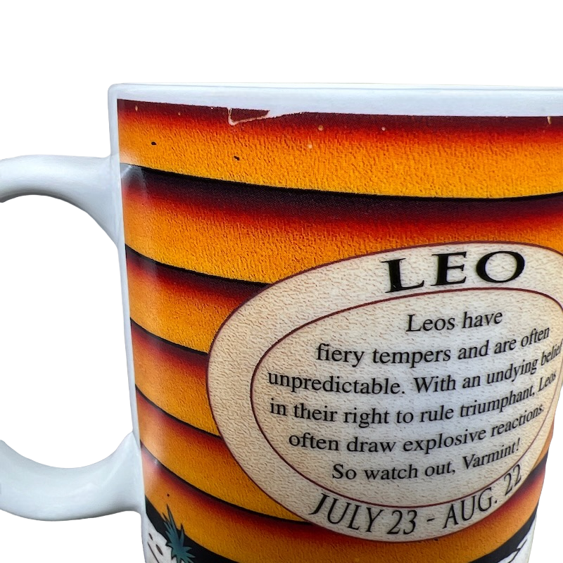 Yosemite Sam Looney Tunes Leo Astrology Zodiac Mug Sun Signs