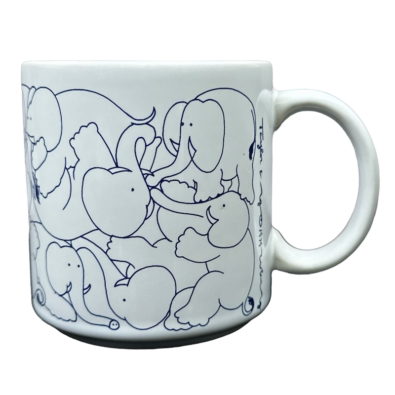 White Elephant Mug