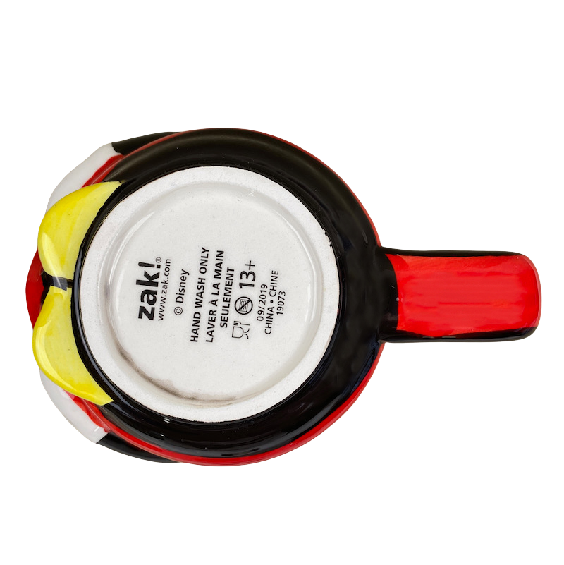 Mickey Mouse Holding A Heart That Says Oh Boy! Cute 3D Figural Mug Zak! Designs