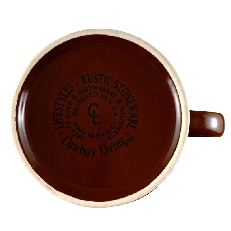Rancher Rustic Stoneware Mug Cowboy Living