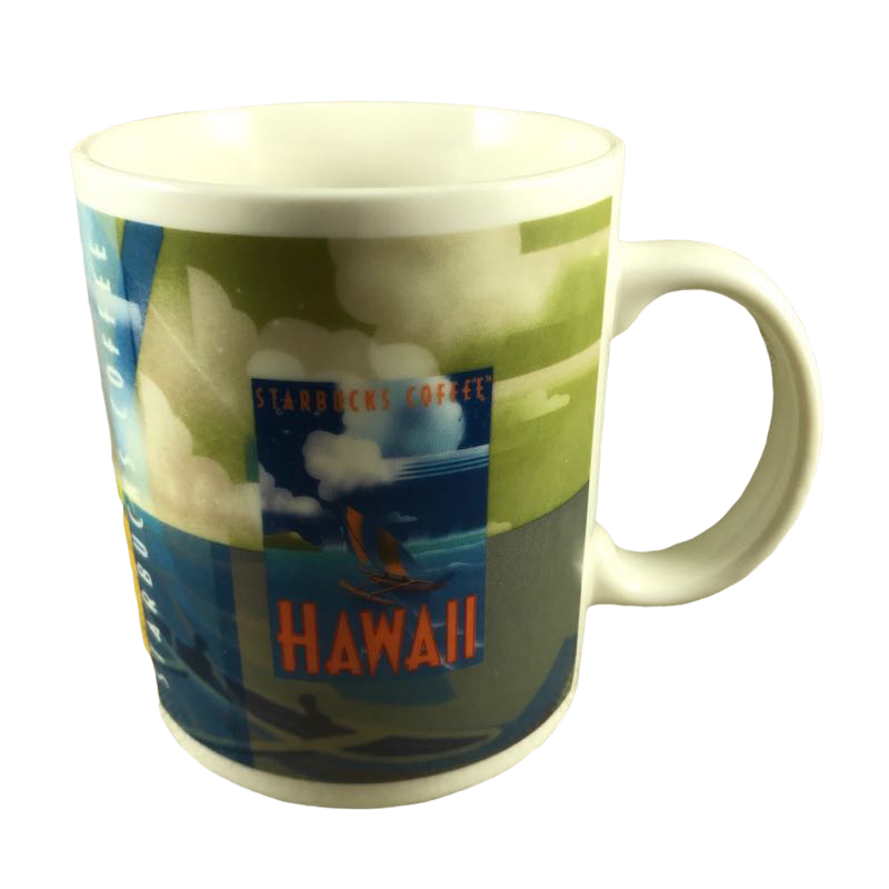 Hawaii Outrigger And Rainbow Mug Starbucks