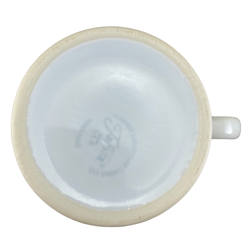 Fiesta White Patterned Mug Homer Laughlin China