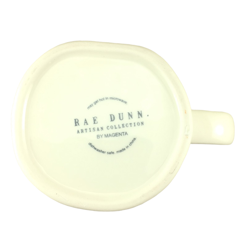 Rae Dunn Artisan Collection DAD Mug White Inside Magenta