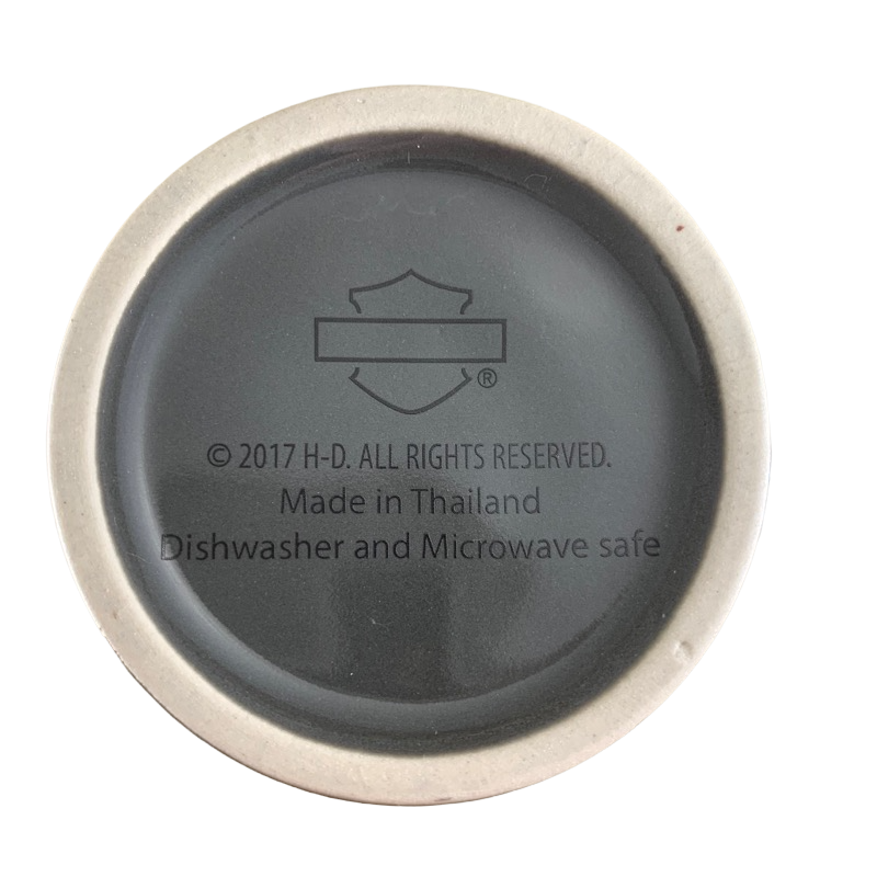 Harley Davidson Motor Cycles Skull And Roses Metallic Tall Mug The Encore Group