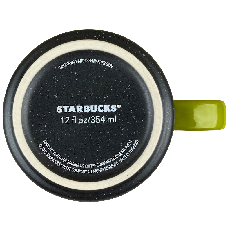 Reserve Art Deco 12oz Speckled Matte Black Finish Mug 2015 Starbucks