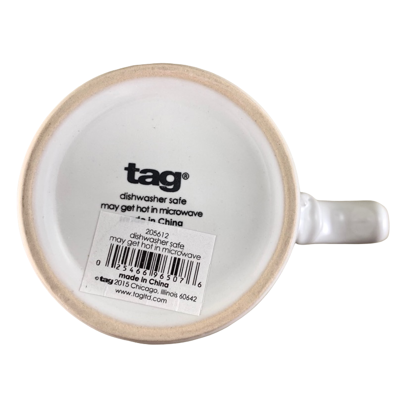 Make Time For Yourself Etched Arrow Fancy Handle Mug Tag