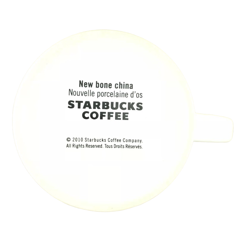 Wave Design White Purple Green Mug Starbucks