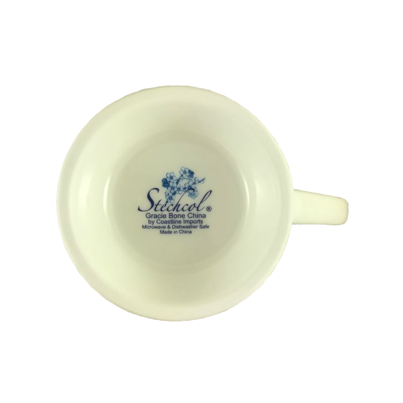 Stechcol Gracie Bone China Floral Pedestal Mug Coastline Imports